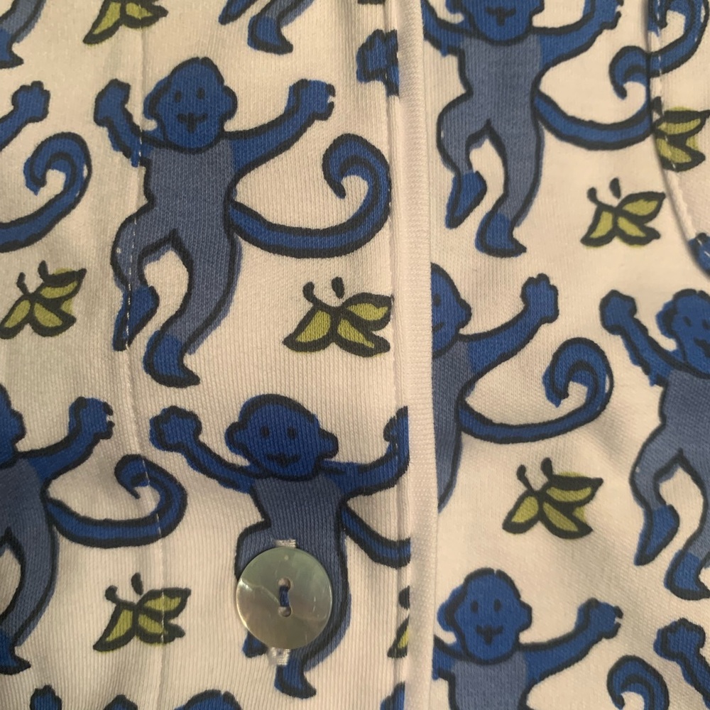 roller rabbit monkey  polo pajama set - Picture 5 of 6